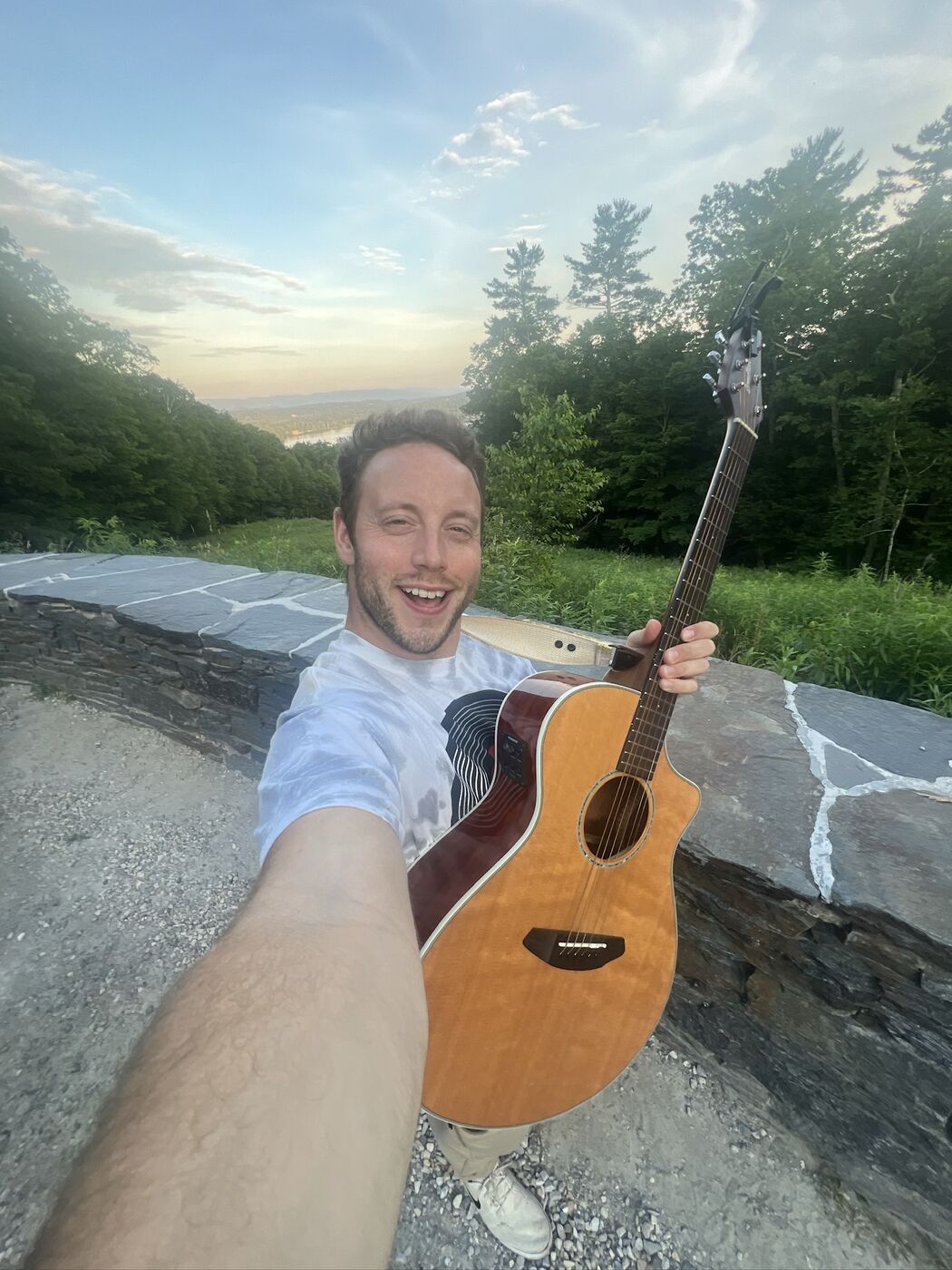 Guitar sunset