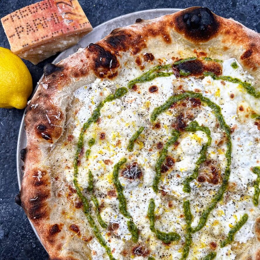 Pesto pizza